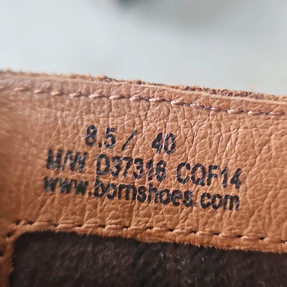 Brown Leather Born Tall Below The Knee Boots